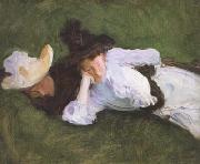 John Singer Sargent Two Girls on a Lawn (mk18) France oil painting artist